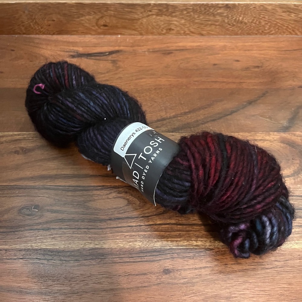 Madelinetosh A.S.A.P. 100% Merino‎ Wool Super Bulky Yarn 90yds Daenerys Purple
